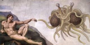 Michelangelo Flying Spaghetti Monster